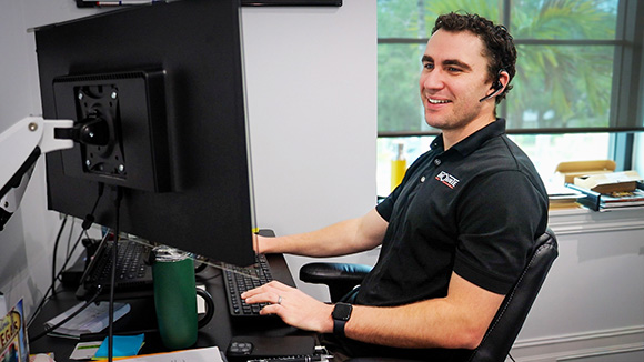 Matt Tucker Researching Solutions for Customers